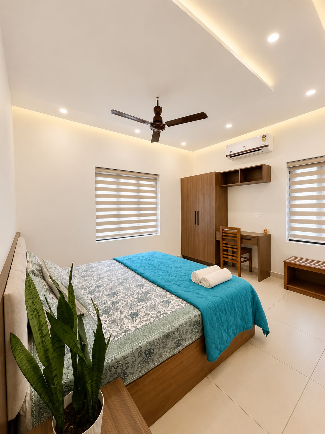 Upstairs apartment bedroom